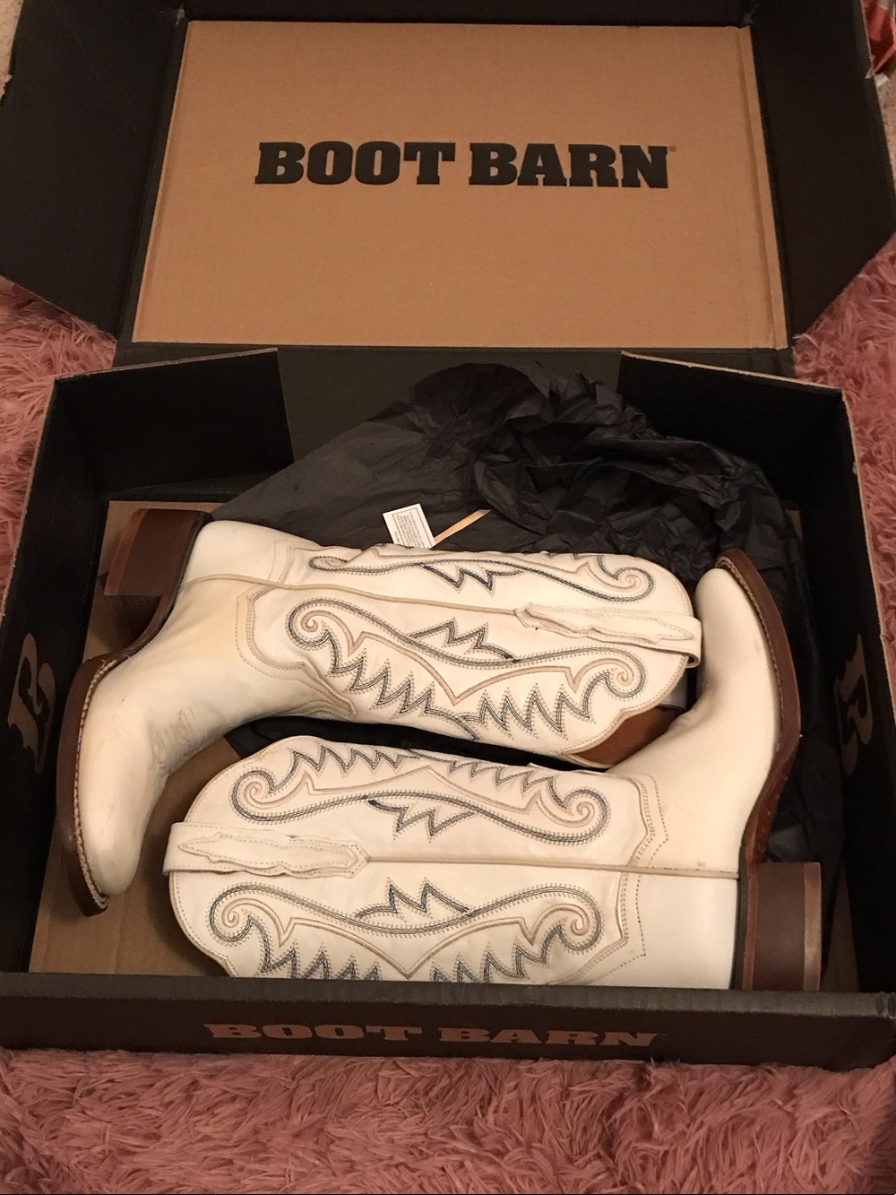 Women’s Boot Barn Dan post White Leather Western Boots